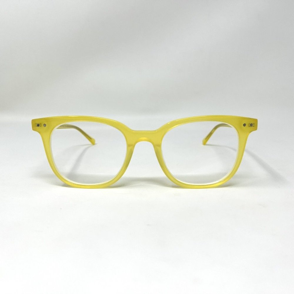 Eyebuy Direct  Kaleidoscope Glasses Square Iridescent Yellow Eyeglasses Frame